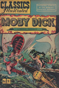Cover Thumbnail for Classics Illustrated (Gilberton, 1947 series) #5 [HRN 36] - Moby Dick