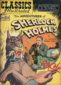 Cover for Classics Illustrated (Gilberton, 1947 series) #33 [HRN 53] - The Adventures of Sherlock Holmes