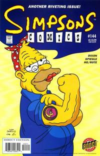 Cover for Simpsons Comics (Bongo, 1993 series) #144