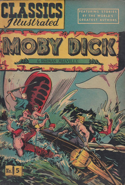 Cover for Classics Illustrated (Gilberton, 1947 series) #5 [HRN 87] - Moby Dick