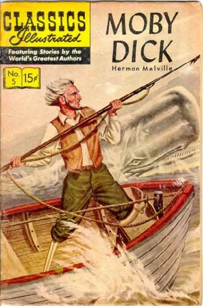 Cover for Classics Illustrated (Gilberton, 1947 series) #5 [HRN 131] - Moby Dick