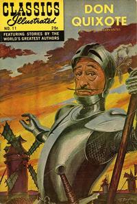 Cover for Classics Illustrated (Gilberton, 1947 series) #11 [HRN 166] - Don Quixote