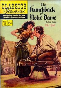 Cover for Classics Illustrated (Gilberton, 1947 series) #18 [HRN 140] - The Hunchback of Notre Dame [First Painted Cover]