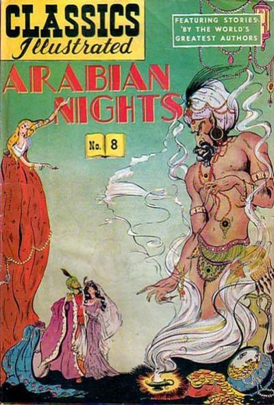 Cover for Classics Illustrated (Gilberton, 1947 series) #8 [HRN 78] - Arabian Nights [15¢]