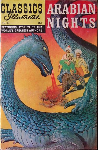 Cover for Classics Illustrated (Gilberton, 1947 series) #8 [HRN 164] - Arabian Nights