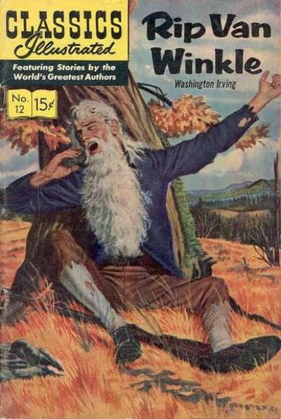 Cover for Classics Illustrated (Gilberton, 1947 series) #12 [HRN 132] - Rip Van Winkle