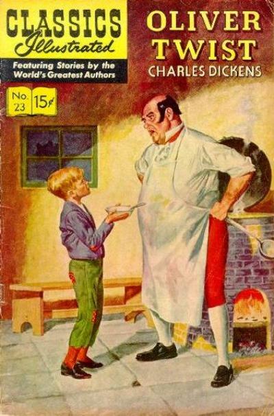 Cover for Classics Illustrated (Gilberton, 1947 series) #23 [HRN 136] - Oliver Twist