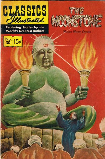Cover for Classics Illustrated (Gilberton, 1947 series) #30 [HRN 60] - The Moonstone [Painted Cover]