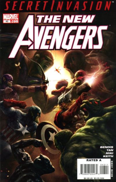 Cover for New Avengers (Marvel, 2005 series) #43