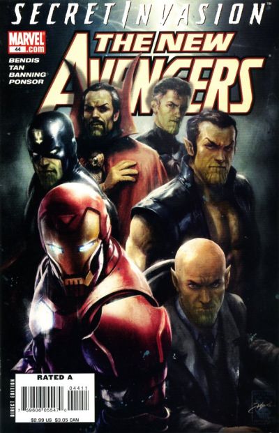 Cover for New Avengers (Marvel, 2005 series) #44 [Direct Edition]