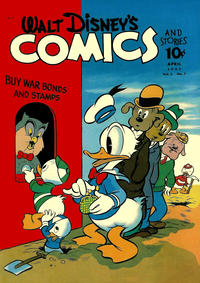 Cover Thumbnail for Walt Disney's Comics and Stories (Dell, 1940 series) #v3#7 (31)
