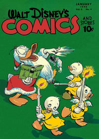 Cover Thumbnail for Walt Disney's Comics and Stories (Dell, 1940 series) #v6#4 (64)