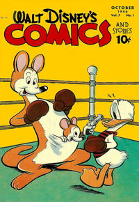 Cover for Walt Disney's Comics and Stories (Dell, 1940 series) #v7#1 (73)