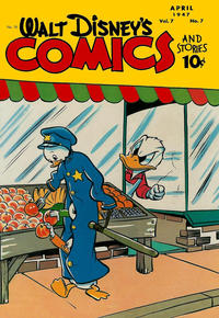 Cover Thumbnail for Walt Disney's Comics and Stories (Dell, 1940 series) #v7#7 (79)