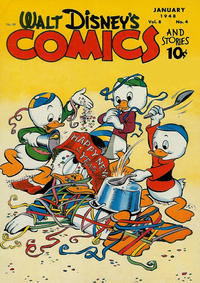 Cover Thumbnail for Walt Disney's Comics and Stories (Dell, 1940 series) #v8#4 (88)
