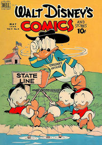 Cover for Walt Disney's Comics and Stories (Dell, 1940 series) #v9#8 (104)