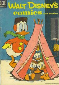 Cover for Walt Disney's Comics and Stories (Dell, 1940 series) #v15#2 (170) [No Price on Cover]
