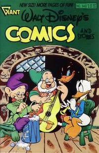 Cover Thumbnail for Walt Disney's Comics and Stories (Gladstone, 1986 series) #543