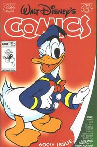 Cover for Walt Disney's Comics and Stories (Gladstone, 1993 series) #600