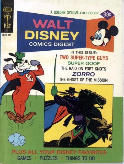 Cover for Walt Disney Comics Digest (Western, 1968 series) #52 [Gold Key]