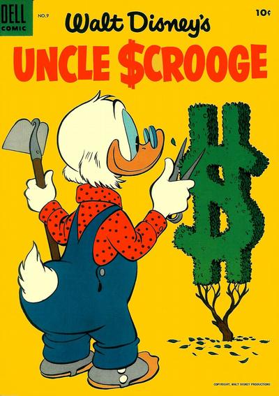 Cover for Walt Disney's Uncle Scrooge (Dell, 1953 series) #9