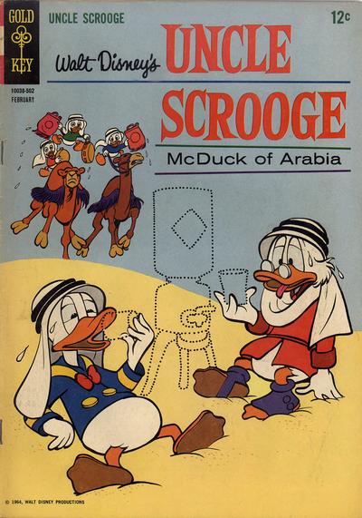 Cover for Walt Disney Uncle Scrooge (Western, 1963 series) #55