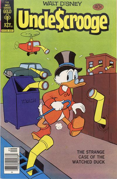 Cover for Walt Disney Uncle Scrooge (Western, 1963 series) #168 [Gold Key]