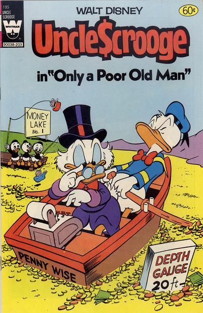 Cover for Walt Disney Uncle Scrooge (Western, 1963 series) #195 [White Whitman Logo]