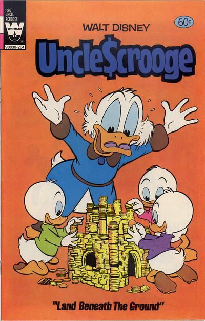 Cover for Walt Disney Uncle Scrooge (Western, 1963 series) #196 [White Whitman Logo]