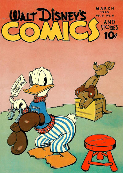 Cover for Walt Disney's Comics and Stories (Dell, 1940 series) #v5#6 (54)