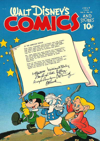 Cover for Walt Disney's Comics and Stories (Dell, 1940 series) #v5#10 (58)