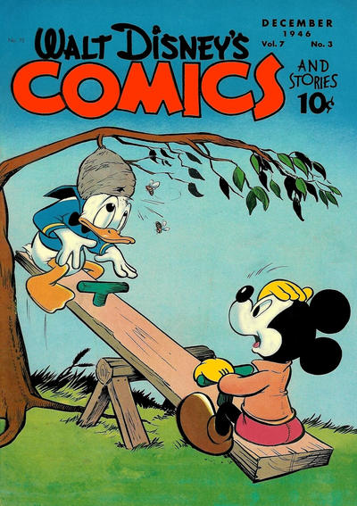 Cover for Walt Disney's Comics and Stories (Dell, 1940 series) #v7#3 (75)