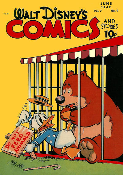 Cover for Walt Disney's Comics and Stories (Dell, 1940 series) #v7#9 (81)