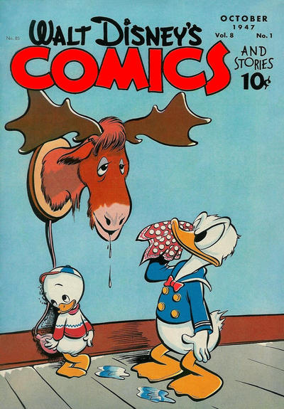 Cover for Walt Disney's Comics and Stories (Dell, 1940 series) #v8#1 (85)