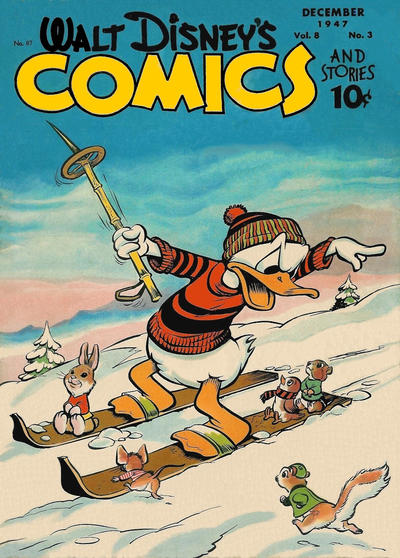 Cover for Walt Disney's Comics and Stories (Dell, 1940 series) #v8#3 (87)
