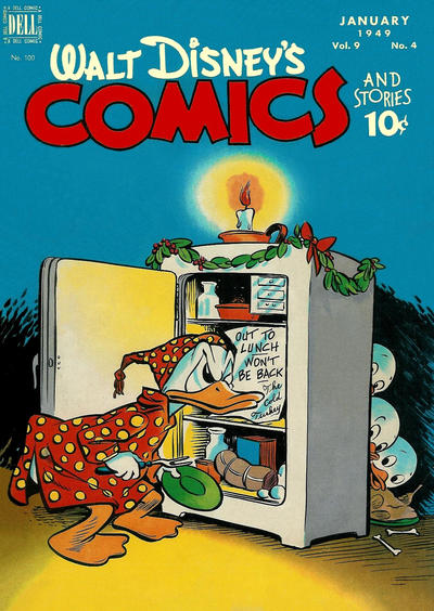 Cover for Walt Disney's Comics and Stories (Dell, 1940 series) #v9#4 (100)
