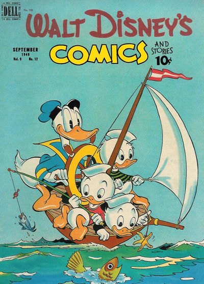 Cover for Walt Disney's Comics and Stories (Dell, 1940 series) #v9#12 (108)