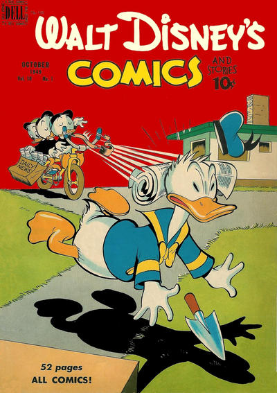 Cover for Walt Disney's Comics and Stories (Dell, 1940 series) #v10#1 (109)