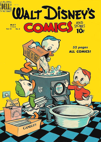 Cover for Walt Disney's Comics and Stories (Dell, 1940 series) #v10#8 (116)