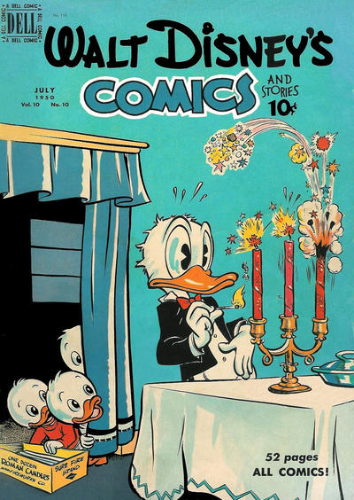 Cover for Walt Disney's Comics and Stories (Dell, 1940 series) #v10#10 (118)