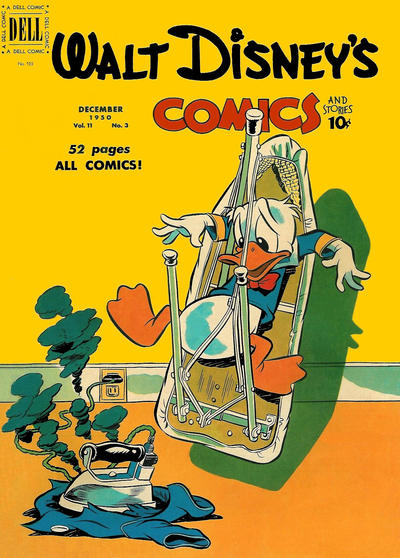 Cover for Walt Disney's Comics and Stories (Dell, 1940 series) #v11#3 (123)