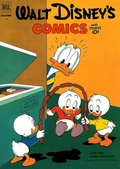 Cover for Walt Disney's Comics and Stories (Dell, 1940 series) #v13#1 (145)