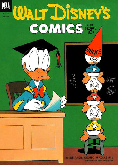 Cover for Walt Disney's Comics and Stories (Dell, 1940 series) #v13#6 (150)
