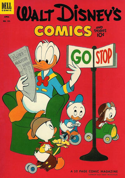 Cover for Walt Disney's Comics and Stories (Dell, 1940 series) #v13#7 (151)
