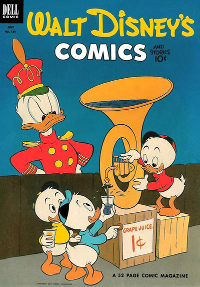 Cover for Walt Disney's Comics and Stories (Dell, 1940 series) #v13#10 (154)