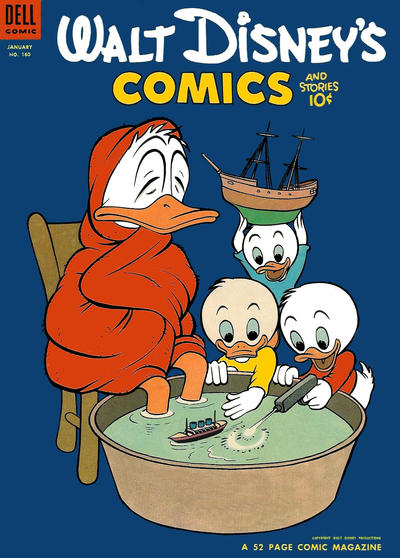Cover for Walt Disney's Comics and Stories (Dell, 1940 series) #v14#4 (160)
