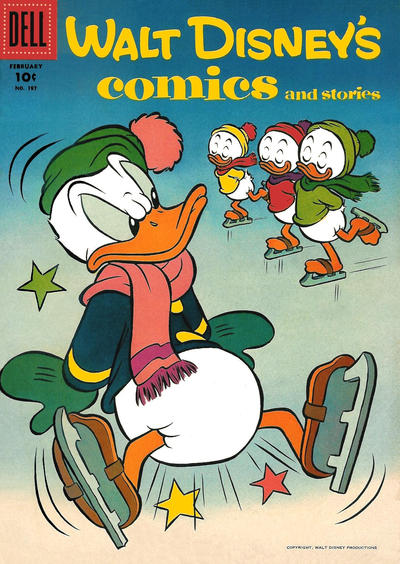 Cover for Walt Disney's Comics and Stories (Dell, 1940 series) #v17#5 (197)