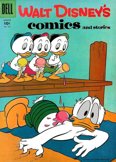 Cover for Walt Disney's Comics and Stories (Dell, 1940 series) #v17#11 (203)
