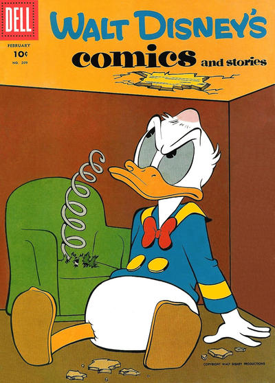 Cover for Walt Disney's Comics and Stories (Dell, 1940 series) #v18#5 (209)