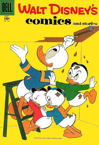 Cover for Walt Disney's Comics and Stories (Dell, 1940 series) #v18#8 (212)